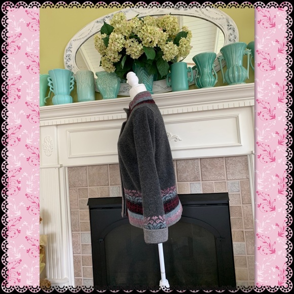 Carole Little button down lambs wool sweatโฆ - Picture 2 of 4